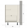 Kam Mono KC 4 BDZCST60 Szafka zlewowa z szufladą BLUM 60cm