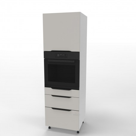 Kam Mono KC 4 SDP60SS3/61 Słupek do zabudowy piekarnika z trzema szufladami 60cm