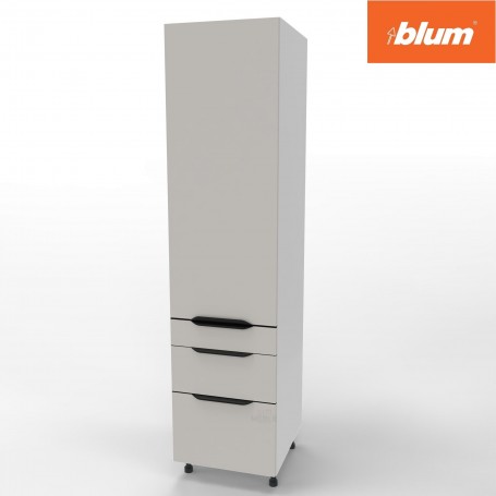 Kam Mono KC 4 SD50ST3/71 Słupek gospodarczy z trzema szufladami Blum 50cm