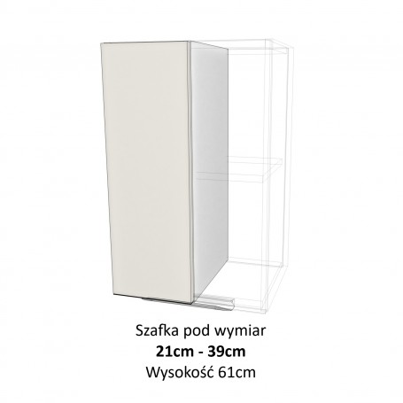 Kam Mono KC 4 W21-39.1/61_SPEC Szafka wisząca pod wymiar od 21cm do 39cm