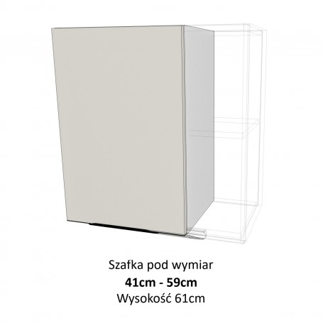 Kam Mono KC 4 W41-59.1/61_SPEC Szafka wisząca pod wymiar od 41cm do 59cm