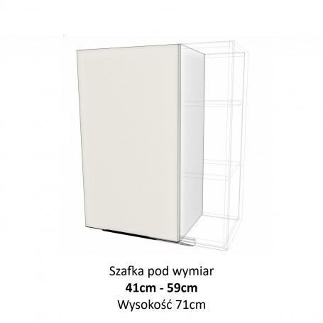 Kam Mono KC 4 W41-59.1/71_SPEC Szafka wisząca pod wymiar od 41cm do 59cm