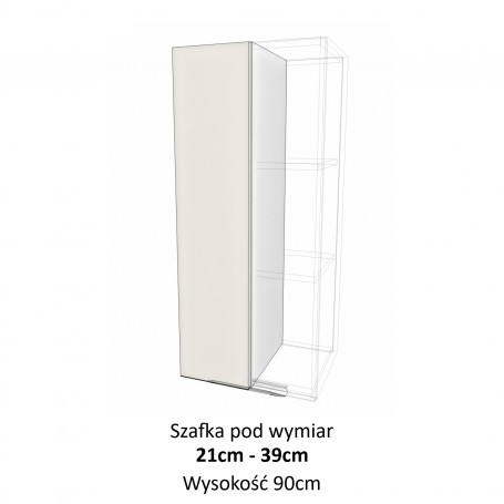 Kam Mono KC 4 W21-39.1/90_SPEC Szafka wisząca pod wymiar od 21cm do 39cm