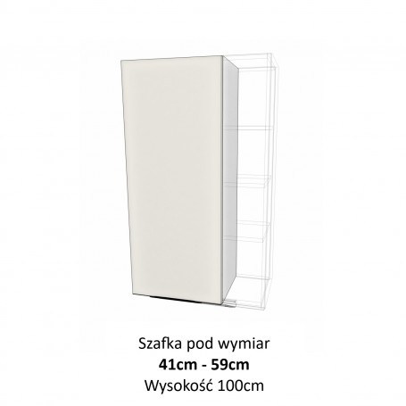 Kam Mono KC 4 W41-59.1/100_SPEC Szafka wisząca pod wymiar od 41cm do 59cm