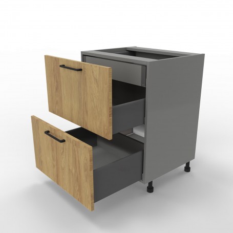 Kam Mono P2 DSS60/2WE1 Szafka z dwiema szufladami + szuflada wewnętrzna 60cm