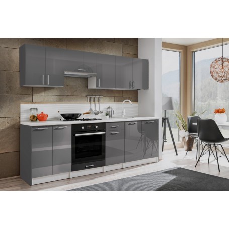 Zestaw SALI 240 TYP 3 Szary POŁYSK