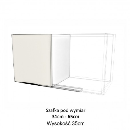 Kam Mono KC 4 WO31-65/35_SPEC Szafka wisząca niska pod wymiar od 31cm do 65cm