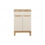 BALI CASHMERE 82-60-46-2D - Szafka pod umywalkę z blatem Nature Wotan 60cm