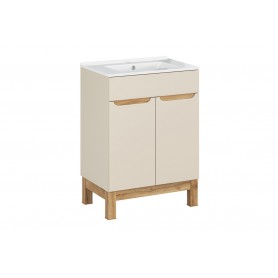 BALI CASHMERE 82-60-46-2D - Szafka łazienkowa z umywalką Lava 60cm