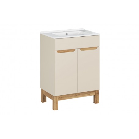 BALI CASHMERE 82-60-46-2D - Szafka łazienkowa z umywalką Lava 60cm