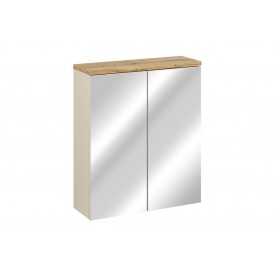 BALI CASHMERE 84-60-2D - Szafka łazienkowa z lustrem 60cm