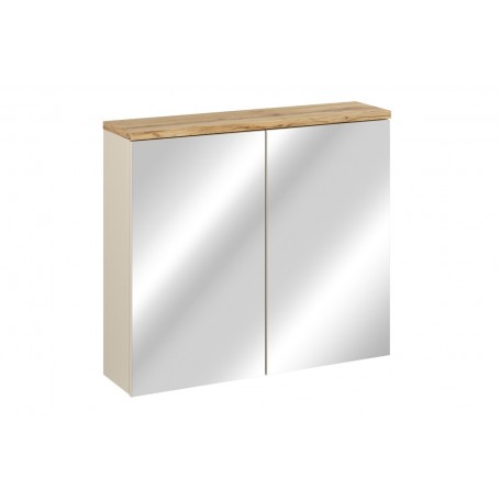 BALI CASHMERE 84-80-2D - Szafka łazienkowa z lustrem 80cm