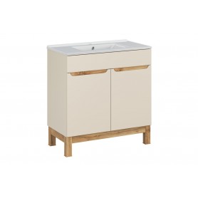 BALI CASHMERE 82-80-46-2D - Szafka łazienkowa z umywalką LAVA 80cm