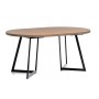 Stół Vikam V 25 - Okrągły rozkładany - Dąb Hikora - Średnica 92cm