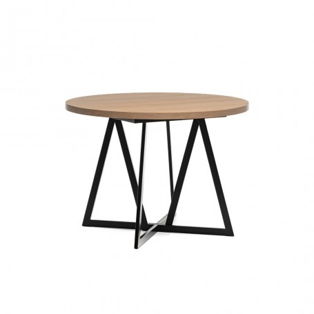 Stół Vikam V 2 - Okrągły rozkładany - Średnica 105cm | po rozłożeniu - 160cm