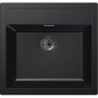 Zlewozmywak T7 Czarny Tectonite 1-komorowy 560x530
