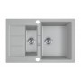 Zlewozmywak T5 Szary Tectonite 1,5-komorowy 780x500 z ociekaczem + syfon