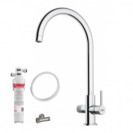 Bateria kuchenna BF 1 chrom + Zestaw filtrujący startowy - filtrowanie wody