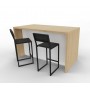 Wyspa kuchenna ZW8LPB 120x80| Blat + przegroda P2|127,2cm x 80cm|