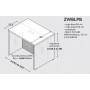 Wyspa kuchenna ZW8LPB 120x80| Blat + przegroda P2|127,2cm x 80cm|