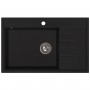Zlewozmywak granitowy AXEL 160 Czarny