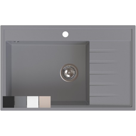 Zlewozmywak granitowy AXEL 160 Czarny- Biały - Szary - Beżowy