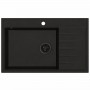 Zlewozmywak granitowy AXEL 160 Czarny Full Black