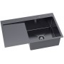 MASIVO 160 P PVD GRAFIT Zlewozmywak jednokomorowy ze stali szlachetnej 780x490
