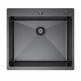 MASIVO 50 PVD GRAFIT Zlewozmywak jednokomorowy ze stali szlachetnej 500x500