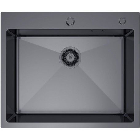 MASIVO 60 PVD GRAFIT Zlewozmywak jednokomorowy ze stali szlachetnej 600x500