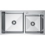 LINAR 260 Zlewozmywak dwukomorowy ze stali szlachetnej 780x450