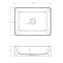 CELINA Umywalka prostokątna nablatowa 48,5cm x 37,5cm