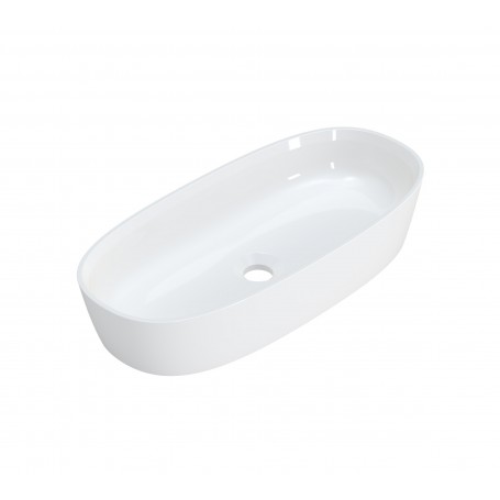 RINA Umywalka owalna nablatowa 59cm x 27cm