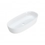 RINA Umywalka owalna nablatowa 59cm x 27cm