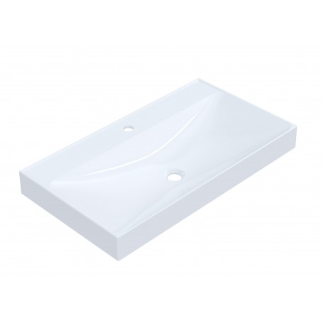 ERNA 80 Umywalka prostokątna nablatowa 80cm x 45cm