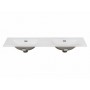 NORDIC CREMONA Szafka łazienkowa z umywalką dwukomorową SKY 120cm - SET-NC 120CM UM SKY
