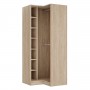 Szafa narożna do garderoby - SN2 100/100/235.7cm | Korpus bez frontu |