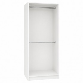 Szafa dwudrzwiowa z dwoma drążkami S2W2 80/235.7 - 80cm - Szafa Layman - Różne kolory