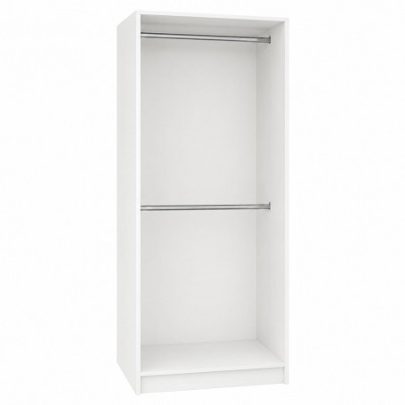 Szafa dwudrzwiowa z dwoma drążkami S2W2 80/235.7 - 80cm - Szafa Layman - Różne kolory