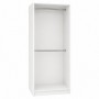 Szafa dwudrzwiowa z dwoma drążkami S2W2 80/235.7 - 80cm - Szafa Layman - Różne kolory