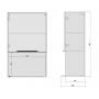Kam Mono KC 4 WM60.1/100 Szafka wisząca z półką na mikrofale 60cm