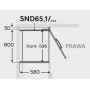 Kam Mono KC 4 SND65.1/90 Szafka do uzupełnienia zabudowy narożnej