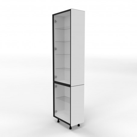 Kam Mono KC 4 SWAR30x58/71 Słupek kończący z witryną aluminiową 30cm
