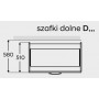 Kam Mono KC 2 D60 Szafka dolna dwudrzwiowa 60cm