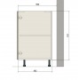 Kam Mono KC 2 D80 Szafka dolna dwudrzwiowa 80cm