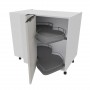 Kam Mono KC 4 DPRP115x65 Szafka dolna narożna 115cm x 65cm Optima Grafit - Nerka