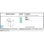 Kam Mono KC 2 DZ60  Szafka zlewowa dwudrzwiowa 60cm