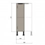 Kam Mono KC 2 D20-39.1/SPEC Szafka dolna pod wymiar 20cm - 39cm