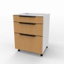 Kam Mono KC 2 DSS55/3 Szafka z trzema szufladami Slimbox 55cm