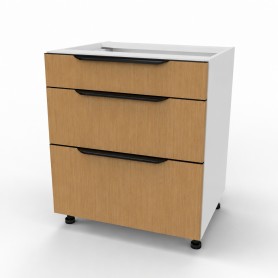 Kam Mono KC 2 DSS65/3 Szafka z trzema szufladami Slimbox 65cm